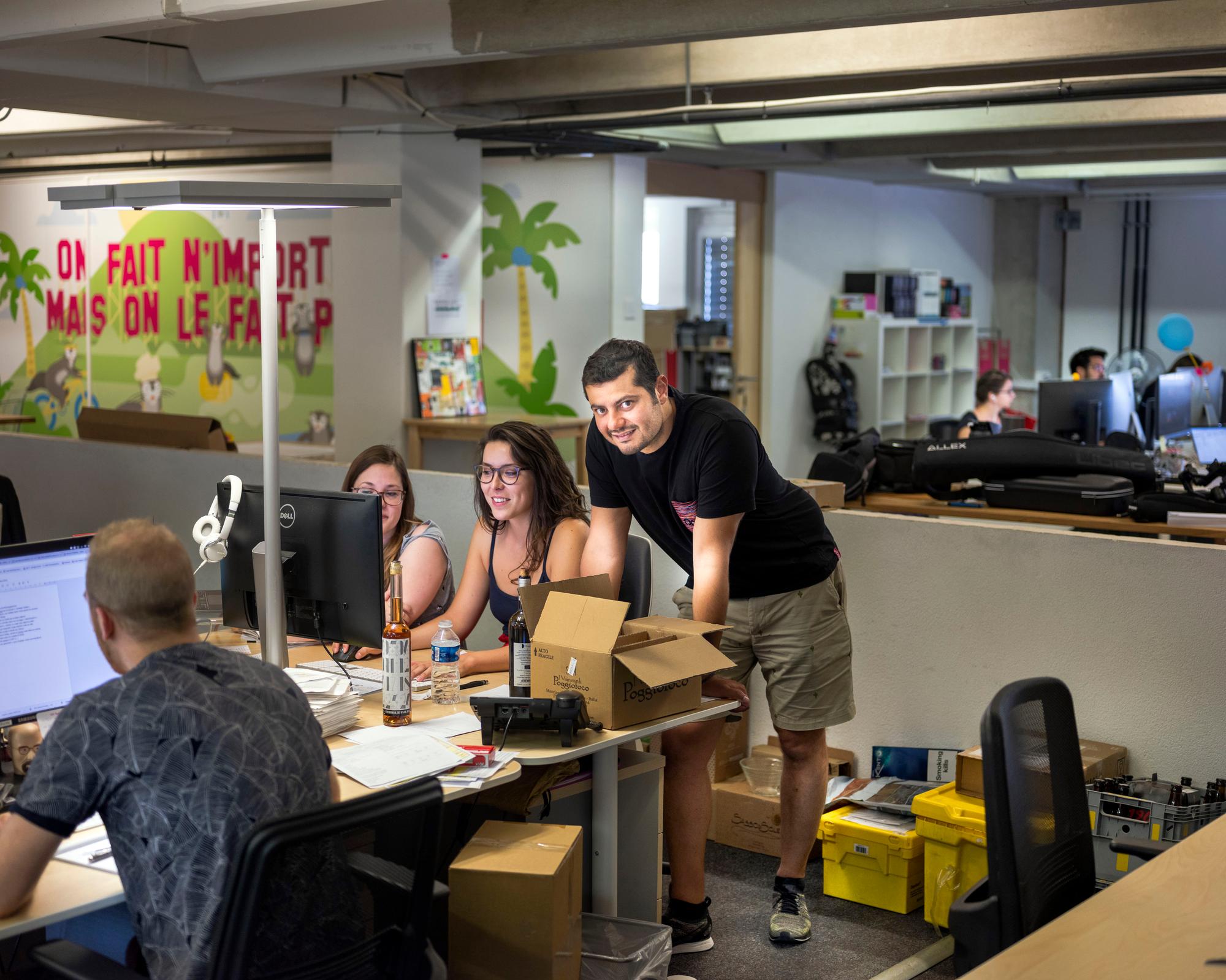 Pascal Meyer, CEO de Qoqa dans ses bureaux à Bussigny.