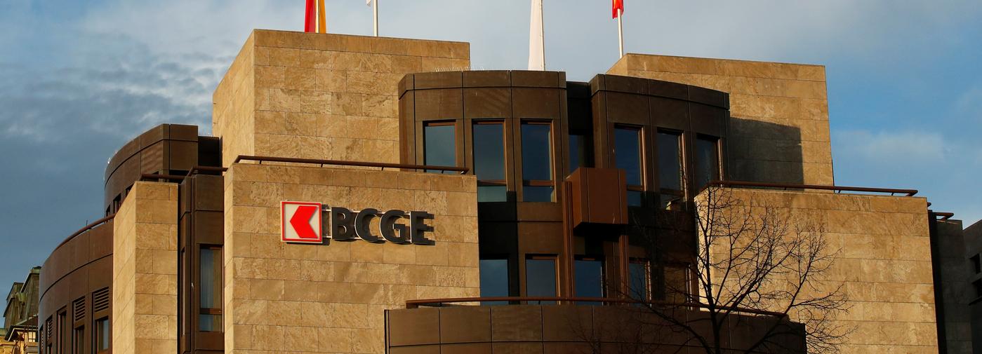 La BCGE dans le quartier des banques à Genève.