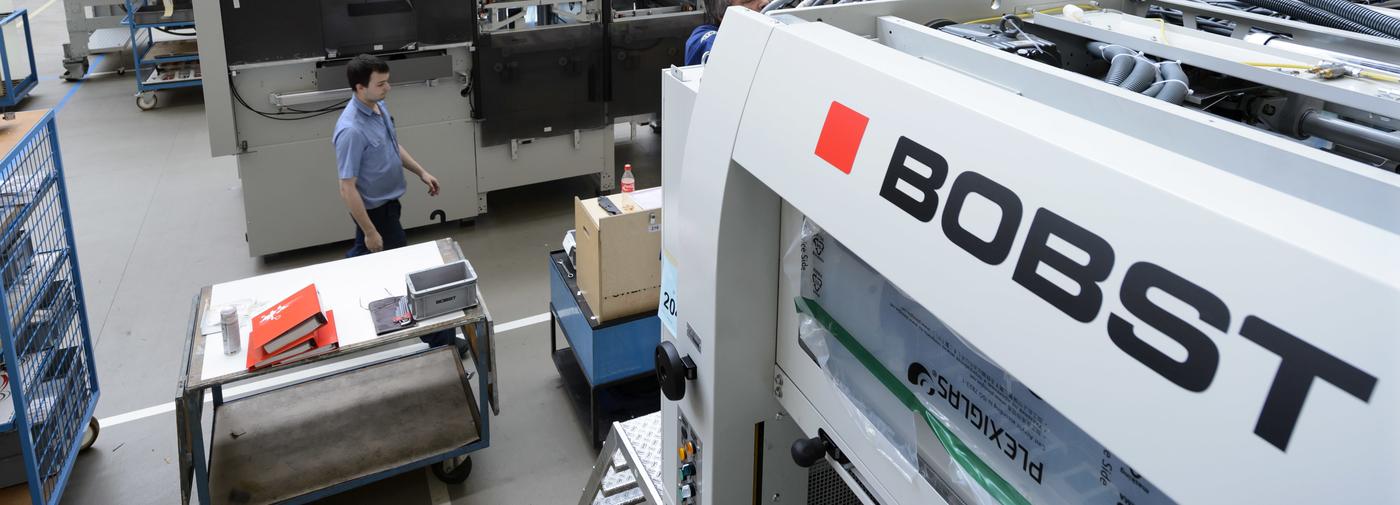 Image d'illustration montrant une machine de l'entreprise romande Bobst.