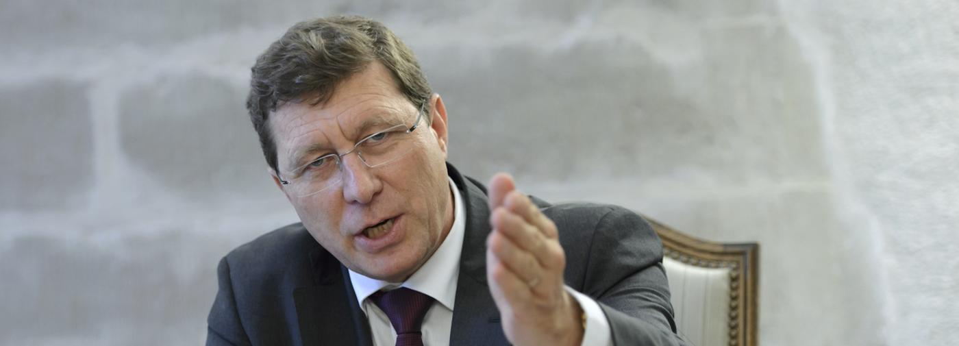 Mauro Poggia, conseiller d'Etat à la tête du Département de l'emploi, des affaires sociales et de la santé (DEAS).