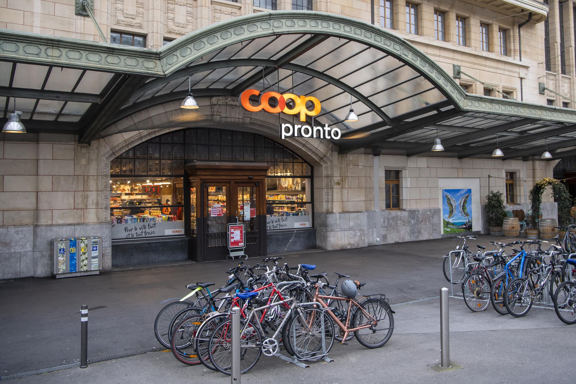 Le magasin Coop Pronto de la gare de Lausanne, le 3 janvier 2021.