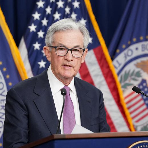 U.S. Federal Reserve Chairman Jerome Powell holds a news conference after the release of the Fed policy decision to keep interest rates unchanged, at the Federal Reserve in Washington, U.S, June 14, 2023. REUTERS/Kevin Lamarque
