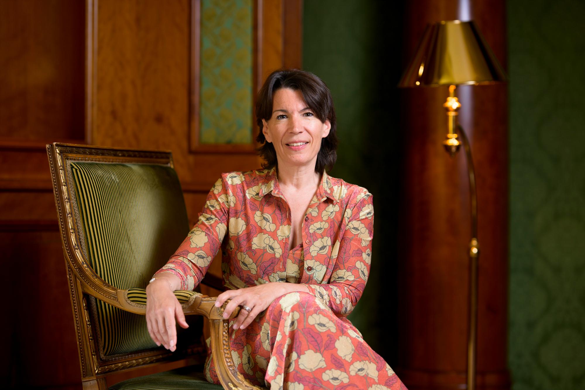 Nathalie Seiler-Hayez, directrice des Swiss Deluxe Hotels. Hôtel Beau-Rivage. Lausanne. 8.6.2023.