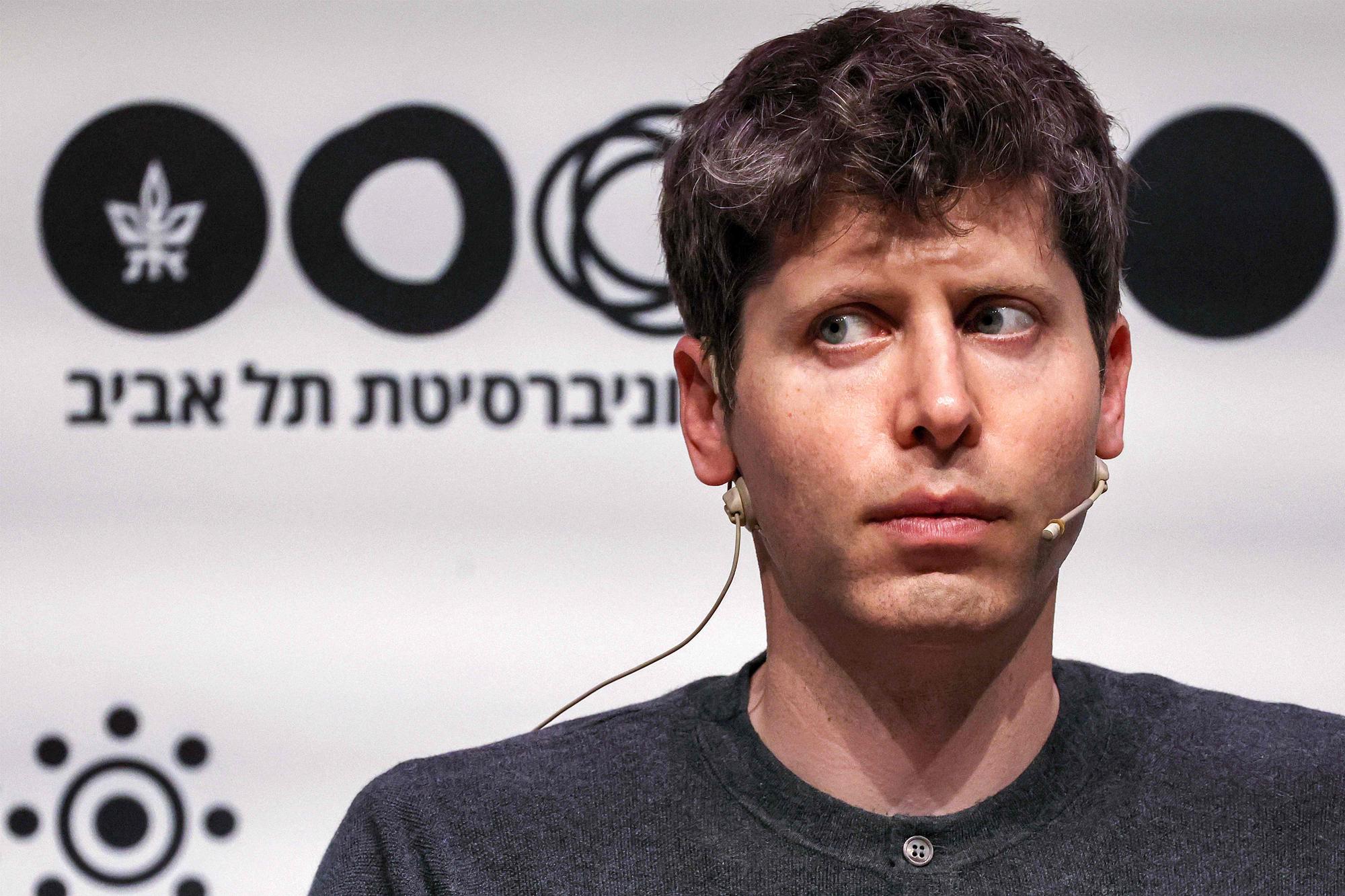 Sam Altman, US entrepreneur, investor, programmer, and founder and CEO of artificial intelligence company OpenAI, speaks at Tel Aviv University in Tel Aviv on June 5, 2023. (Photo by JACK GUEZ / AFP)