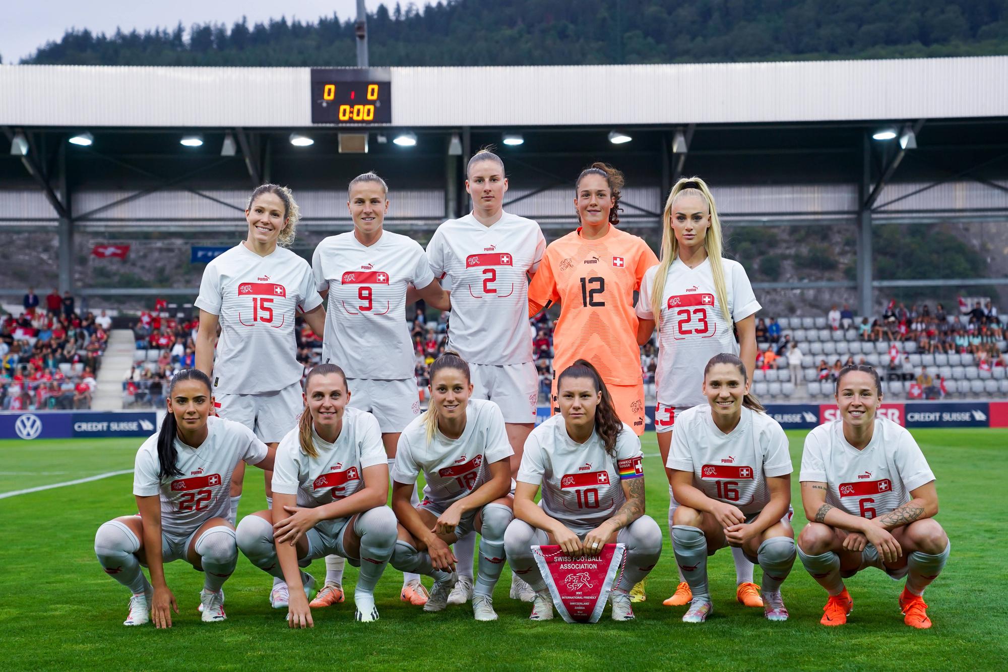 Switzerland, Biel, June 30th 2023: Teamphoto of Switzerland prior to the International Friendly, LÃ¤nderspiel, Nationalmannschaft football match between Switzerland and Zambia at Tissot Arena in Biel, Switzerland. Daniela Porcelli / SPP PUBLICATIONxNOTxINxBRAxMEX Copyright: xDanielaxPorcellix/xSPPx spp-en-DaPoSp-20230630-DP308555