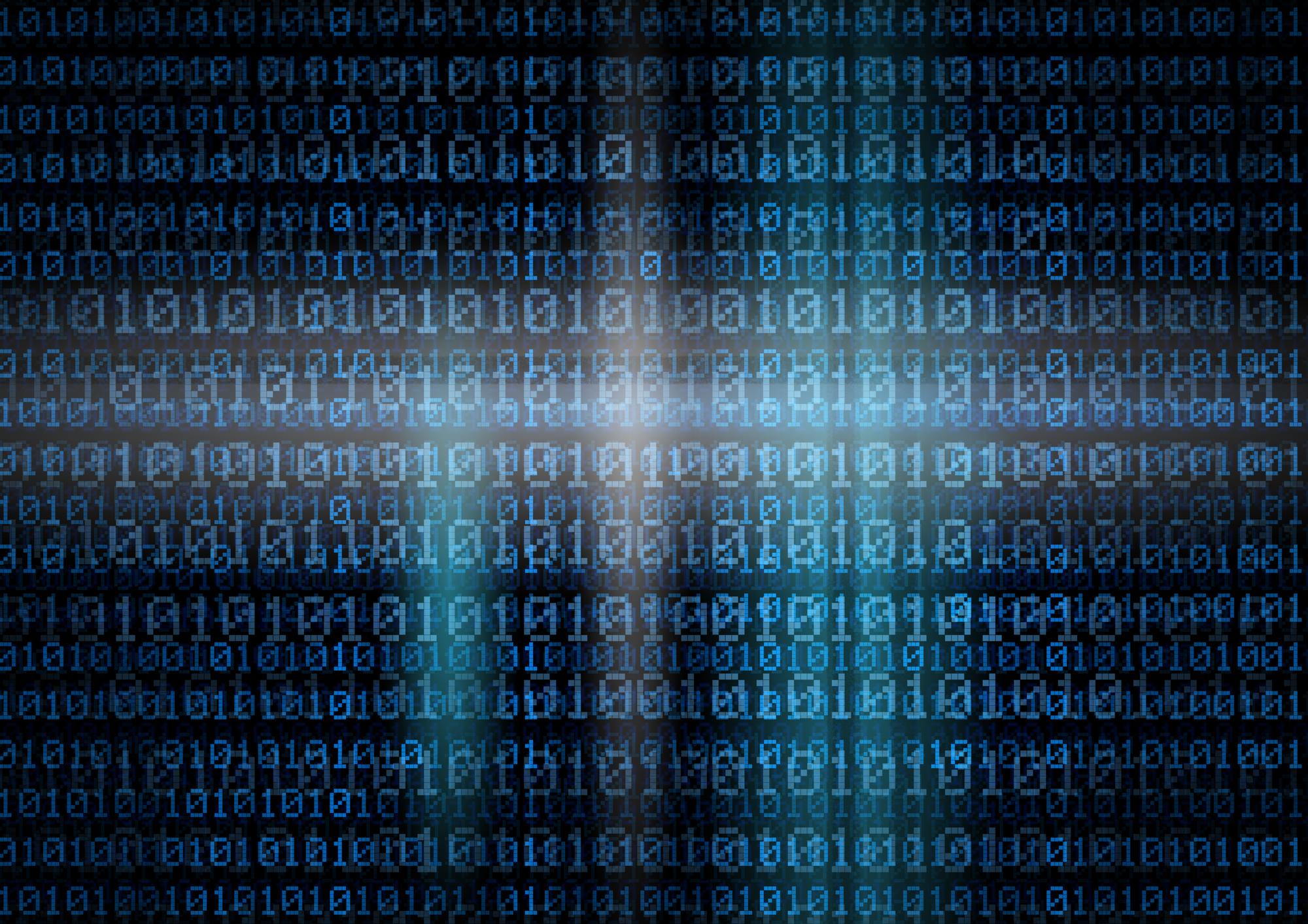 binary code background - digital information concept