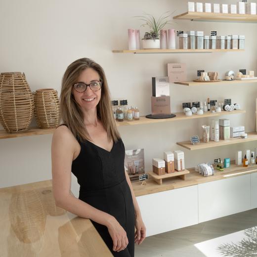 Béatrice Leanza dans son institut du nouveau quartier des Morillons.