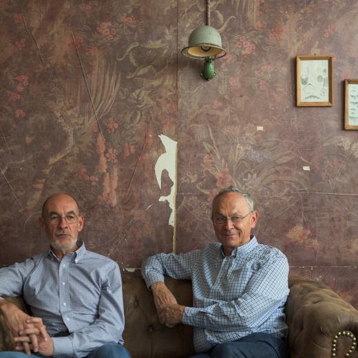 Jacques Bourgeois et Olivier Français, parlementaires fédéraux en fin de mandat. Fribourg. 7.7.2023