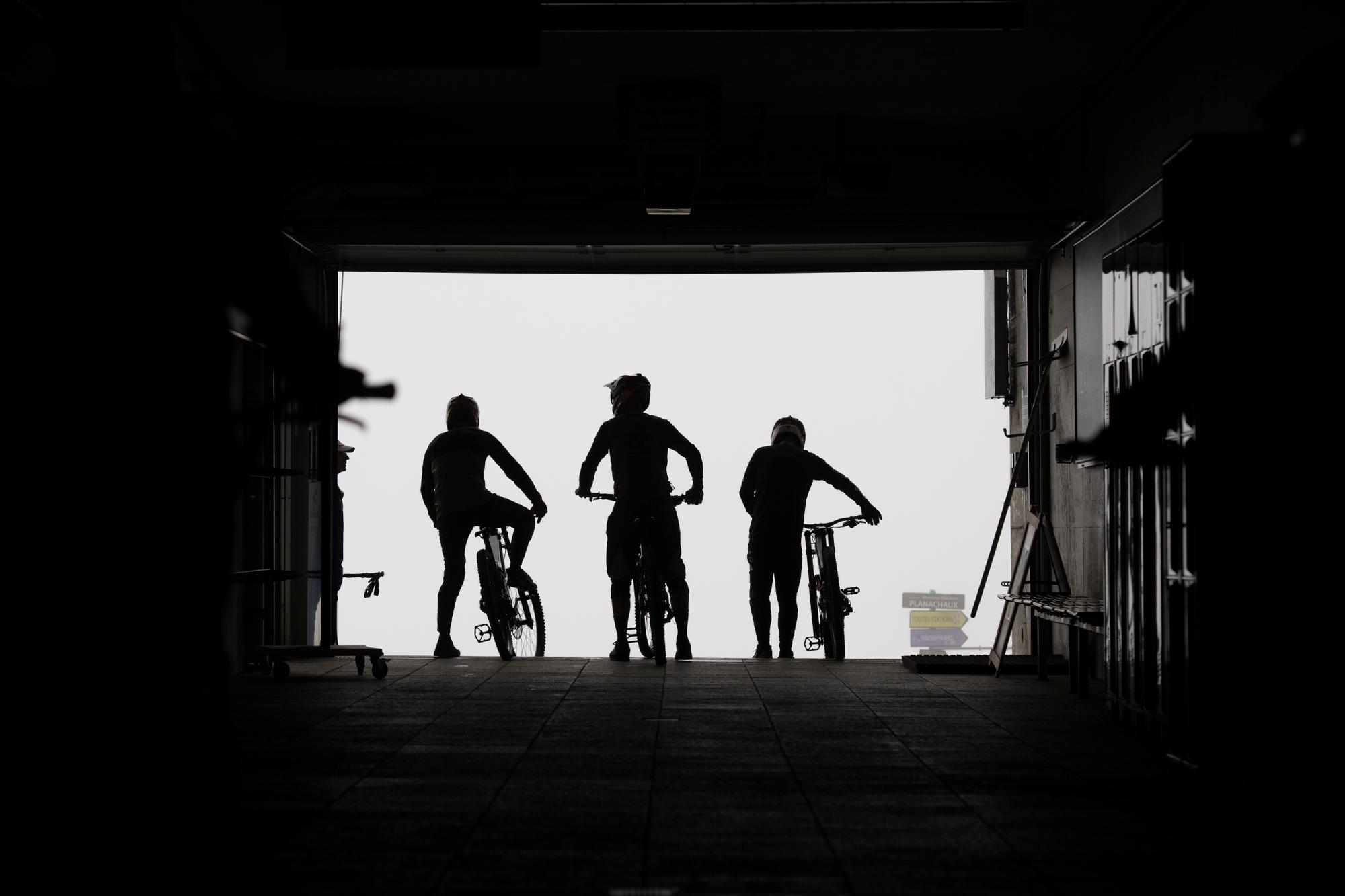 A Champéry, dans la station un jour de météo maussade.