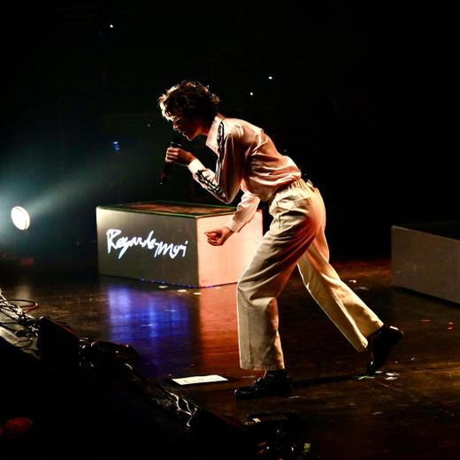 Belgian singer Pierre de Maere performs during the Francofolies music festival in La Rochelle, on July 16, 2023. (Photo by YOHAN BONNET / AFP)