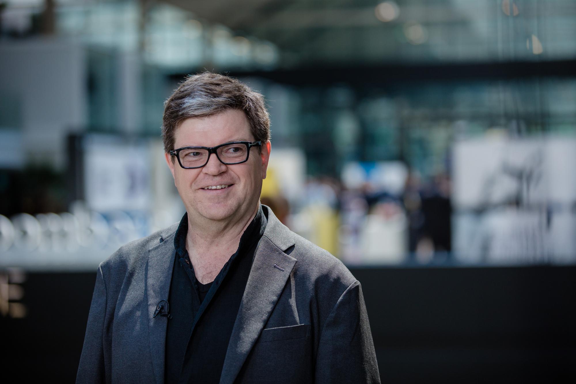 Yann Lecun, head of artificial intelligence (AI) research at Facebook Inc., reacts during a Bloomberg Television interview at Bloomberg's Sooner Than You Think technology conference in Paris, France, on Wednesday, May 23, 2018. Paris is playing host this week to a global gathering of tech executives and entrepreneurs at the Bloomberg conference and at Viva Tech, a three-year-old event for startups, as the French establishment unites behind a push for more tech investment in the city. Photographer: Marlene Awaad/Bloomberg via Getty Images