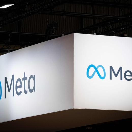 (FILES) A photo shows US technology Meta group logo during the Vivatech technology startups and innovation fair at the Porte de Versailles exhibition centre in Paris, on June 14, 2023. Facebook parent Meta on July 26, 2023 beat market expectations for quarterly earnings powered by a reviving digital ad business. Meta reported a profit of $7.8 billion on $32 billion in revenue during the recently ended quarter, as the number of people using Facebook monthly rose to 3.03 billion. (Photo by ALAIN JOCARD / AFP)