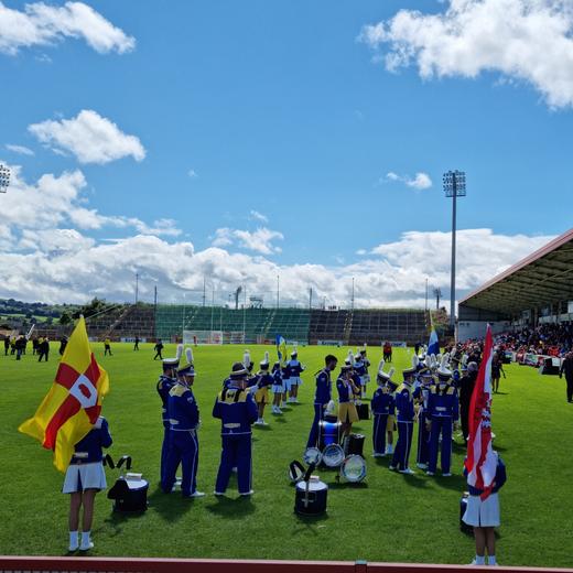 Lors des finales au Celtic Park, le 28 juillet, un orchestre accompagnait l'entrée des équipes sur le terrain.