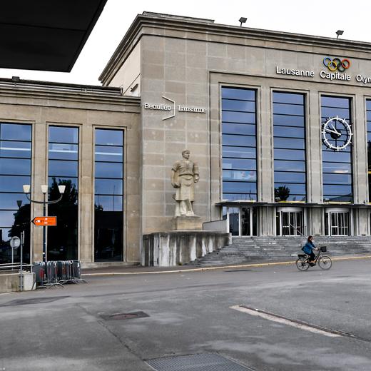 Vue du Palais de Beaulieu, à Lausanne.