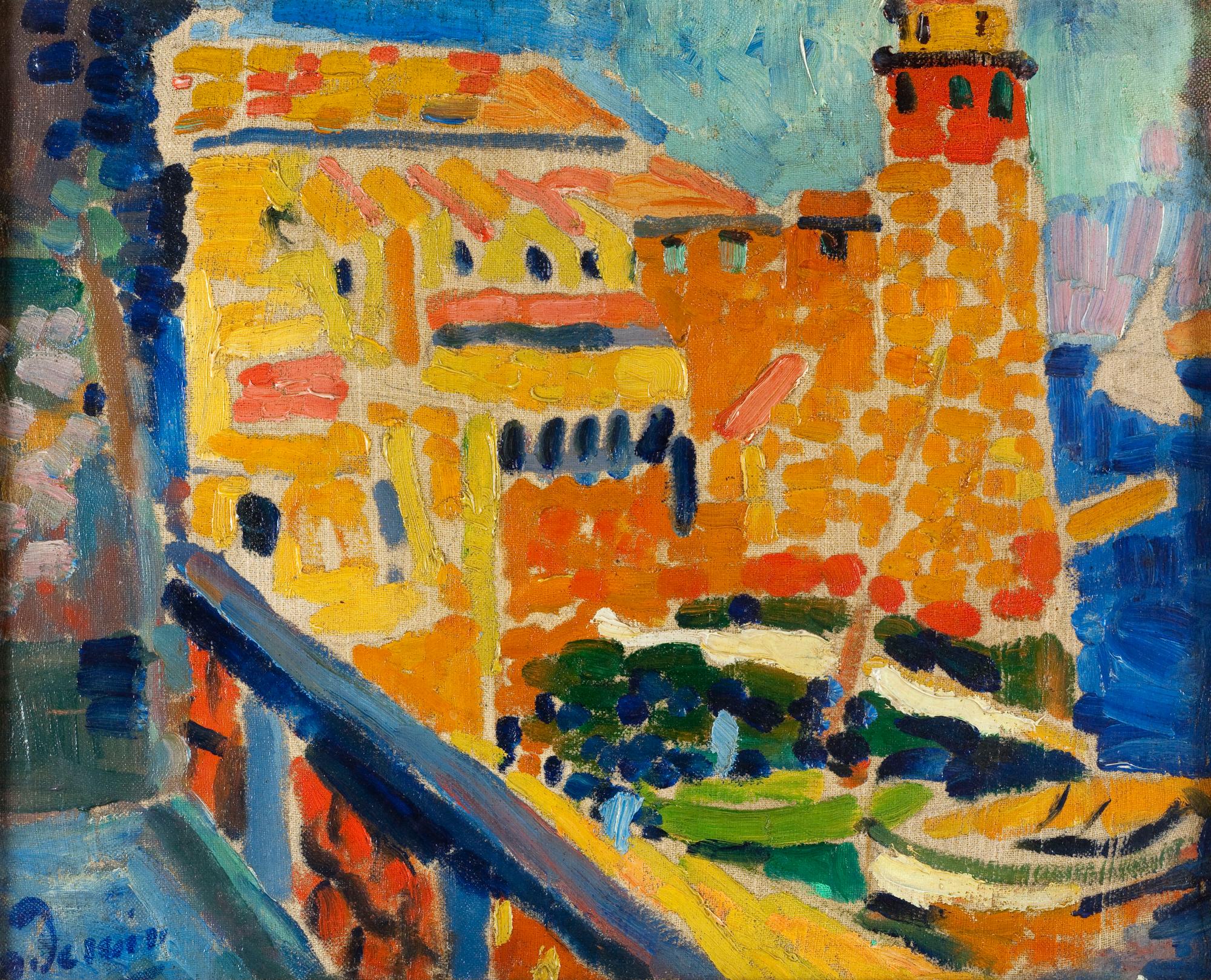 André Derain (1880-1954). "Le phare de Collioure". Huile sur toile, 1905. Paris, musée d'Art moderne.