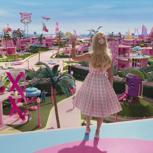 This image released by Warner Bros. Pictures shows Margot Robbie in a scene from "Barbie." (Warner Bros. Pictures via AP)