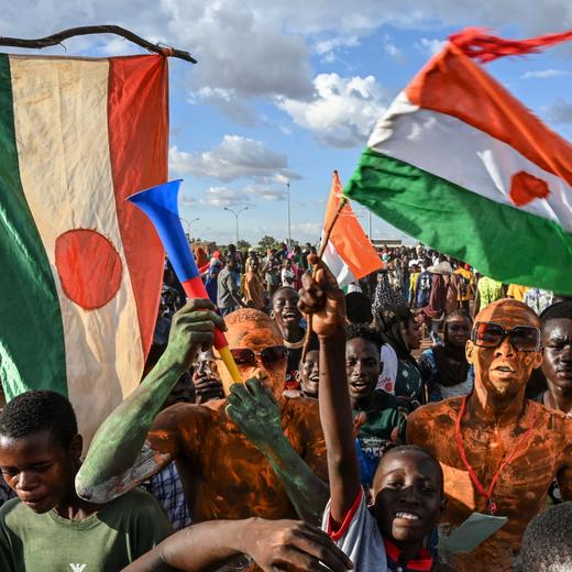 Manifestation antifrançaise dans Niamey