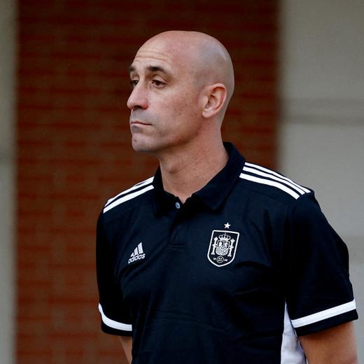 FILE PHOTO: Soccer Football - FIFA Women's World Cup Australia and New Zealand 2023 - Spain's Prime Minister Pedro Sanchez receive the World Cup champions - Moncloa Palace, Madrid, Spain - August 22, 2023  President of the Royal Spanish Football Federation Luis Rubiales REUTERS/Juan Medina/File Photo