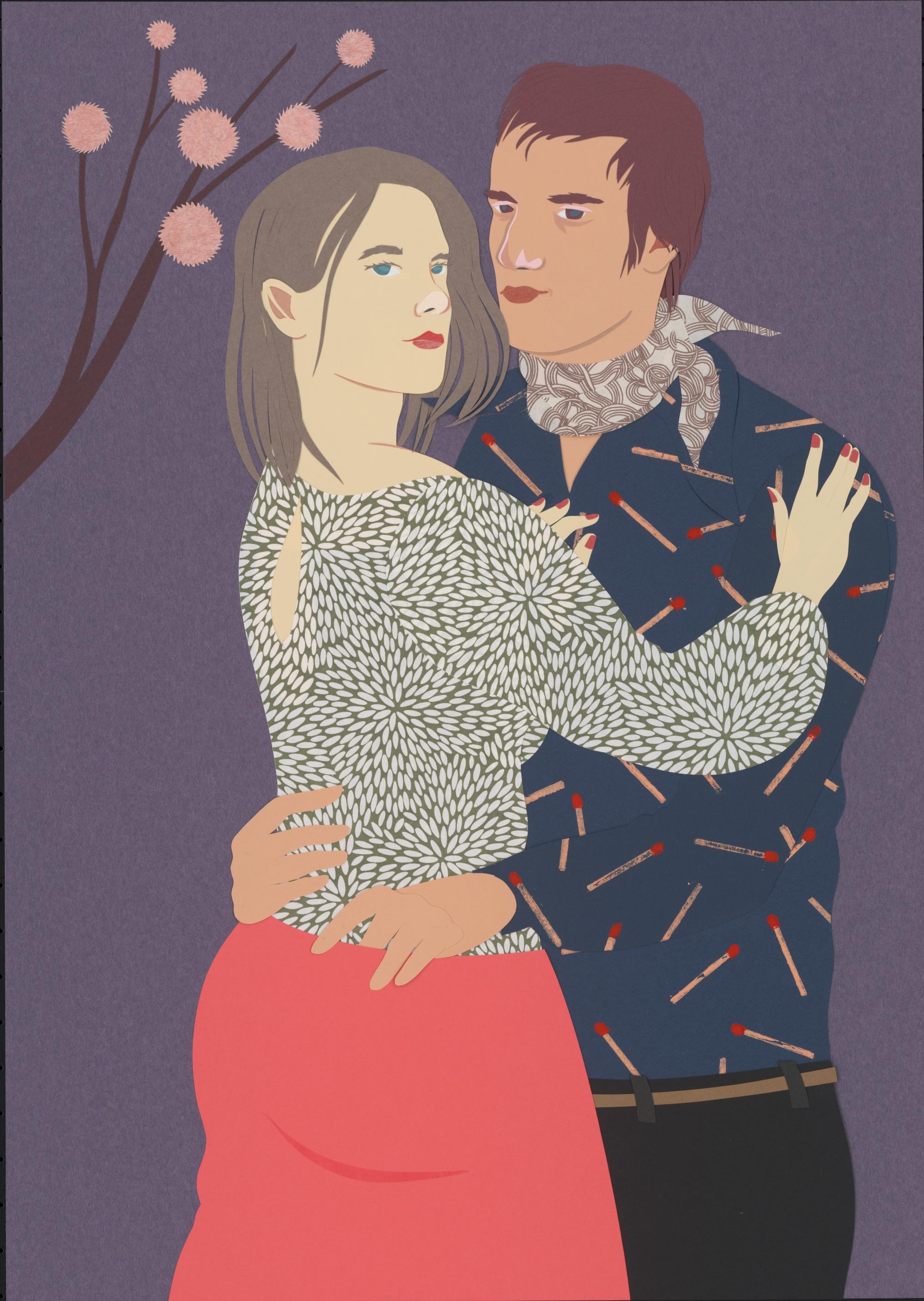 «L'Etincelle» (détail, 2018) ou se frotter à l'autre comme on frotte une allumette.