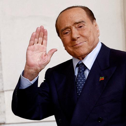 FILE PHOTO: Forza Italia leader and former Prime Minister Silvio Berlusconi arrives for a meeting with Italian President Sergio Mattarella at the Quirinale Palace in Rome, Italy October 21, 2022. REUTERS/Guglielmo Mangiapane/File Photo