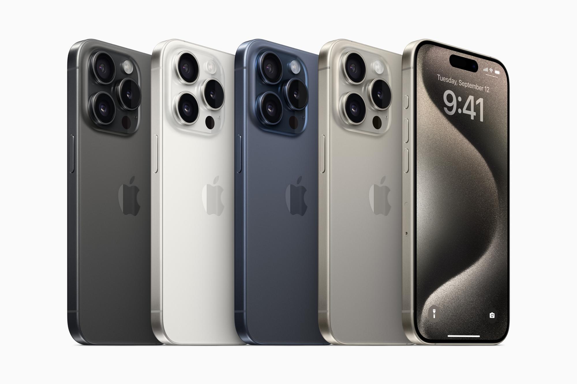 Le prix de l'iPhone 15 Pro est de cent francs inférieur à l'iPhone 14 Pro à ses débuts.