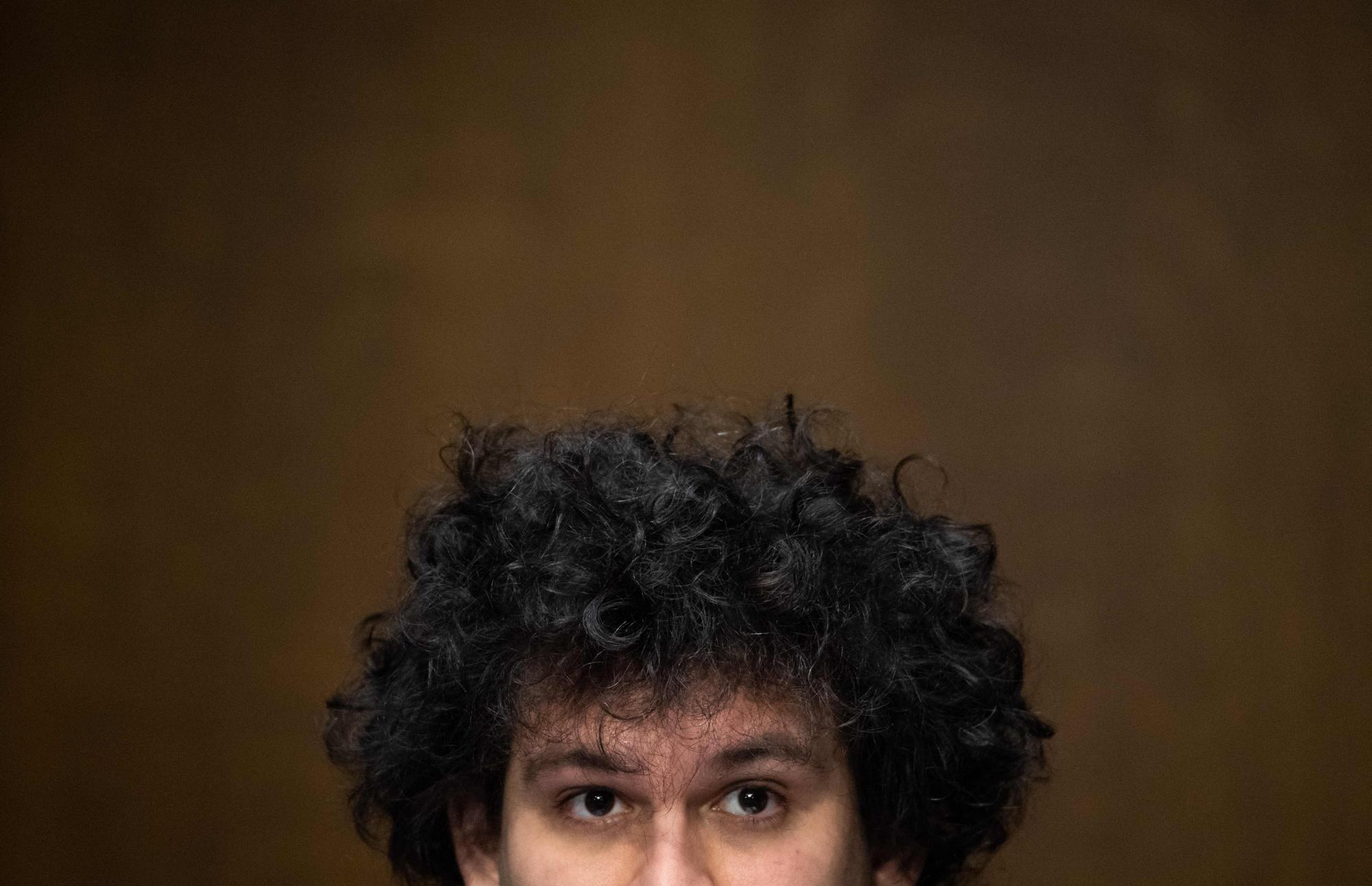 (FILES) Samuel Bankman-Fried, founder and CEO of FTX, testifies during a Senate Committee on Agriculture, Nutrition and Forestry hearing about "Examining Digital Assets: Risks, Regulation, and Innovation," on Capitol Hill in Washington, DC, on February 9, 2022. The trial of Sam Bankman-Fried, the former CEO of one of the cryptocurrency industry's biggest exchanges, begins on October 3, 2023, to determine whether he committed massive fraud against more than a million clients. (Photo by SAUL LOEB / AFP)