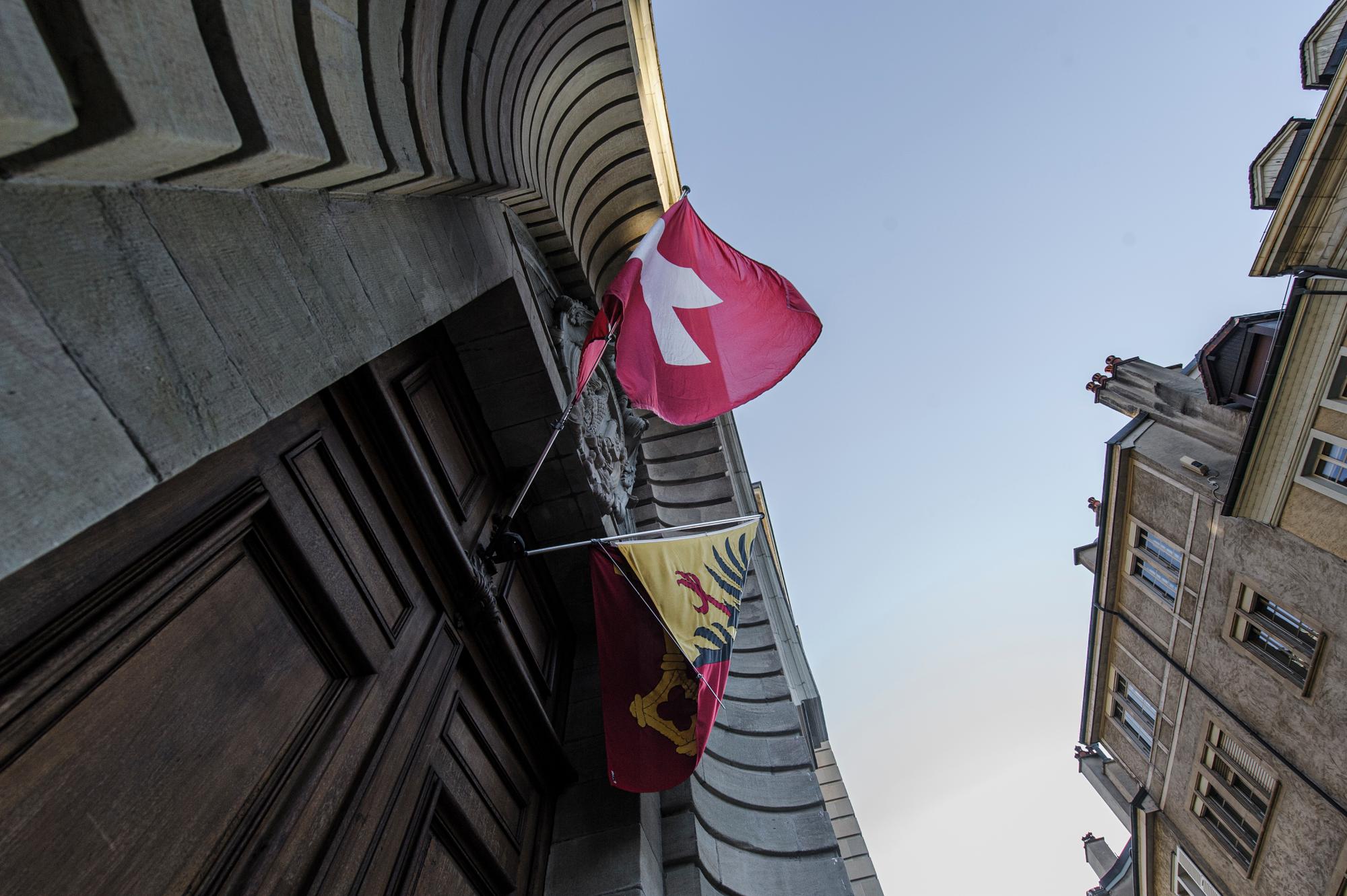 Le Palais de Justice de Genève. 11.2.2023. Eddy Mottaz / Le Temps