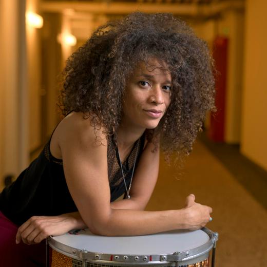 Aïdi Diop. percussionniste. Plan-les-Ouates. 30.8.2023.