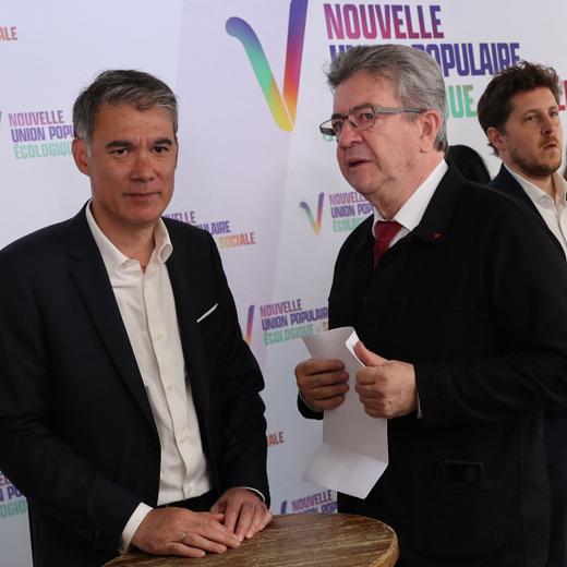 Olivier Faure et Jean-Luc Mélenchon en mai 2022, à l'époque de la création de la Nupes.