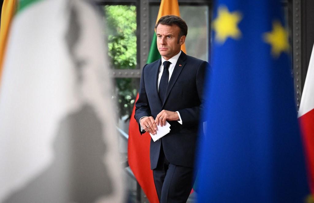 Emmanuel Macron à Bruxelles en juillet 2023.
