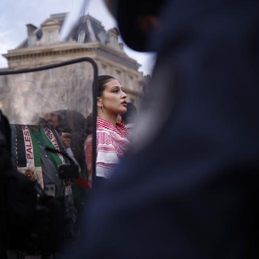 A la manifestation parisienne, ce jeudi soir.