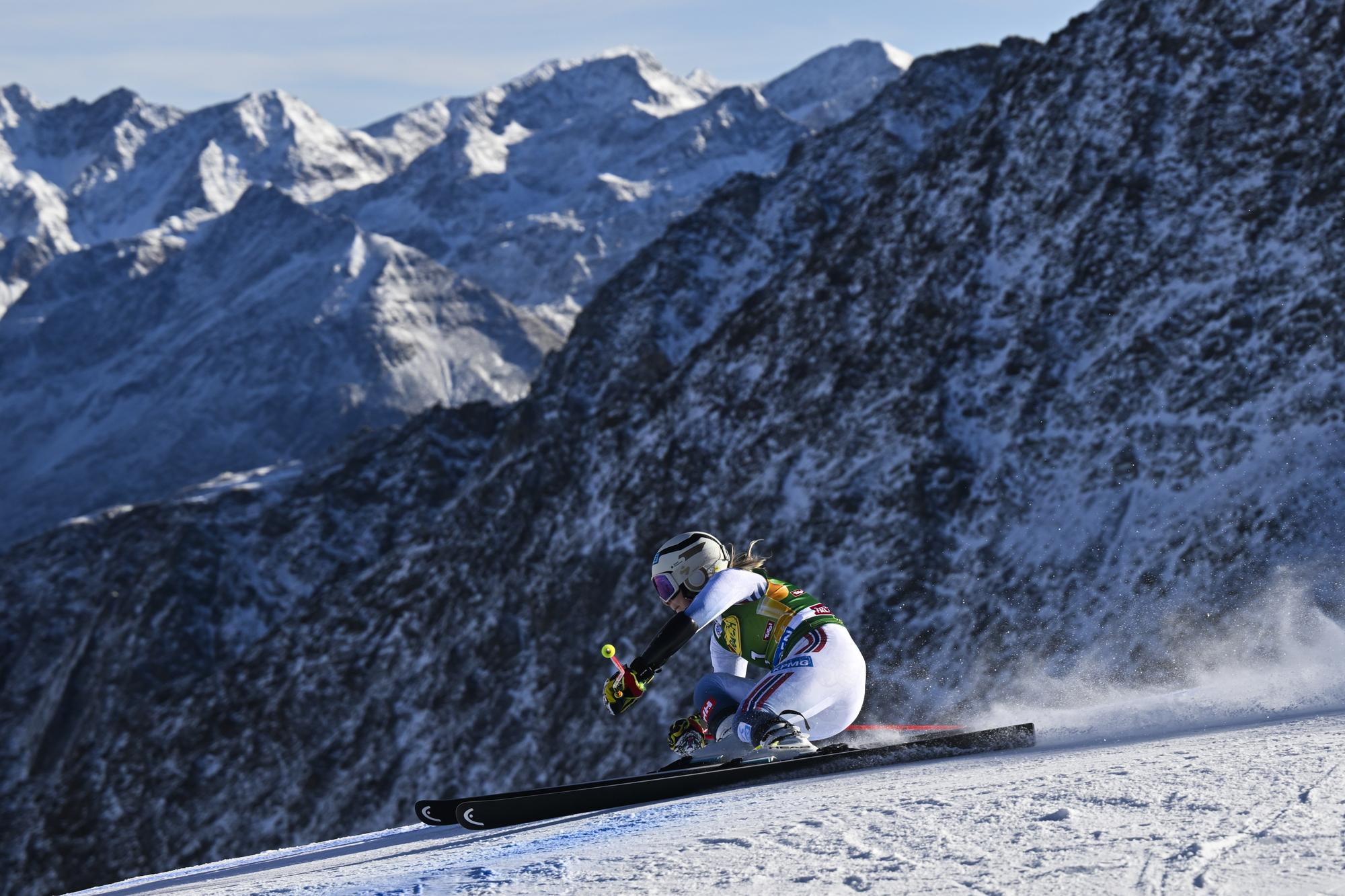 Une bien mauvaise surprise attendait Ragnhild Mowinckel en bas de la piste.