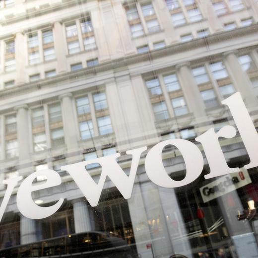 File - WeWork offices are shown, Thursday, Jan. 16, 2020 in New York. WeWork has filed for Chapter 11 bankruptcy protection, marking a stunning fall for the office sharing company once seen as a Wall Street darling that promised to upend the way people went to work around the world. (AP Photo/Mark Lennihan, File)