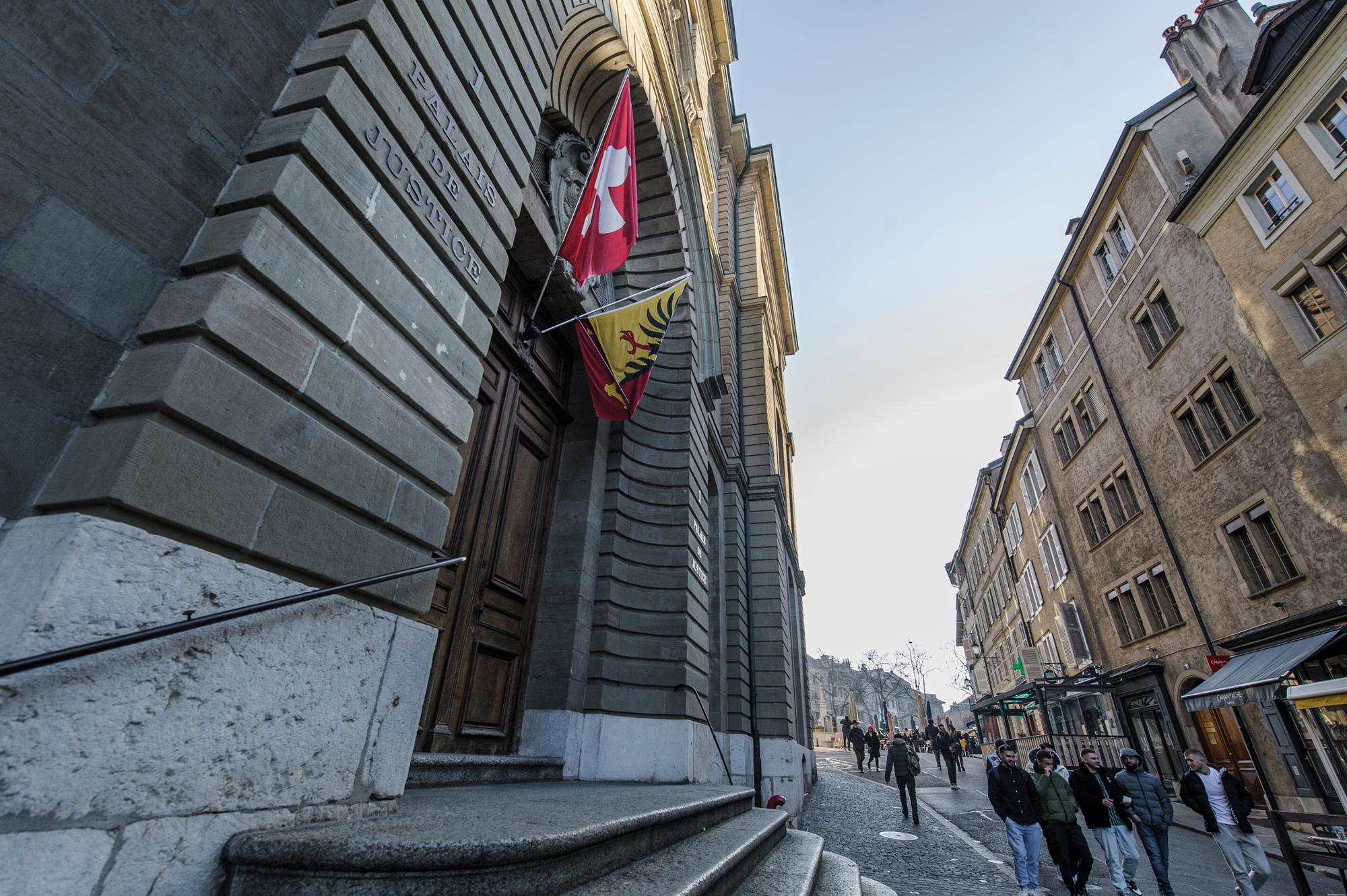 Le Palais de Justice de Genève. 11.2.2023. Eddy Mottaz / Le Temps