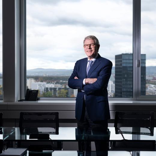 Interview du directeur général par intérim de Lonza Albert Baehny, 07.11.2023, Bild Christian Flierl