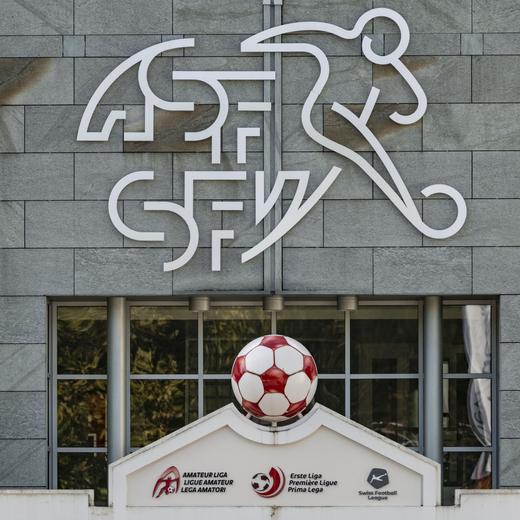 Das Haus des Schweizer Fussballs, Sitz des Schweizerischen Fussballverbandes SFV, mit den Geschaeftsstellen der Fussball Amateurliga, der Ersten Liga und der Swiss Football League, am Montag, 16. Oktober 2023 in Muri bei Bern. (KEYSTONE/Alessandro della Valle)