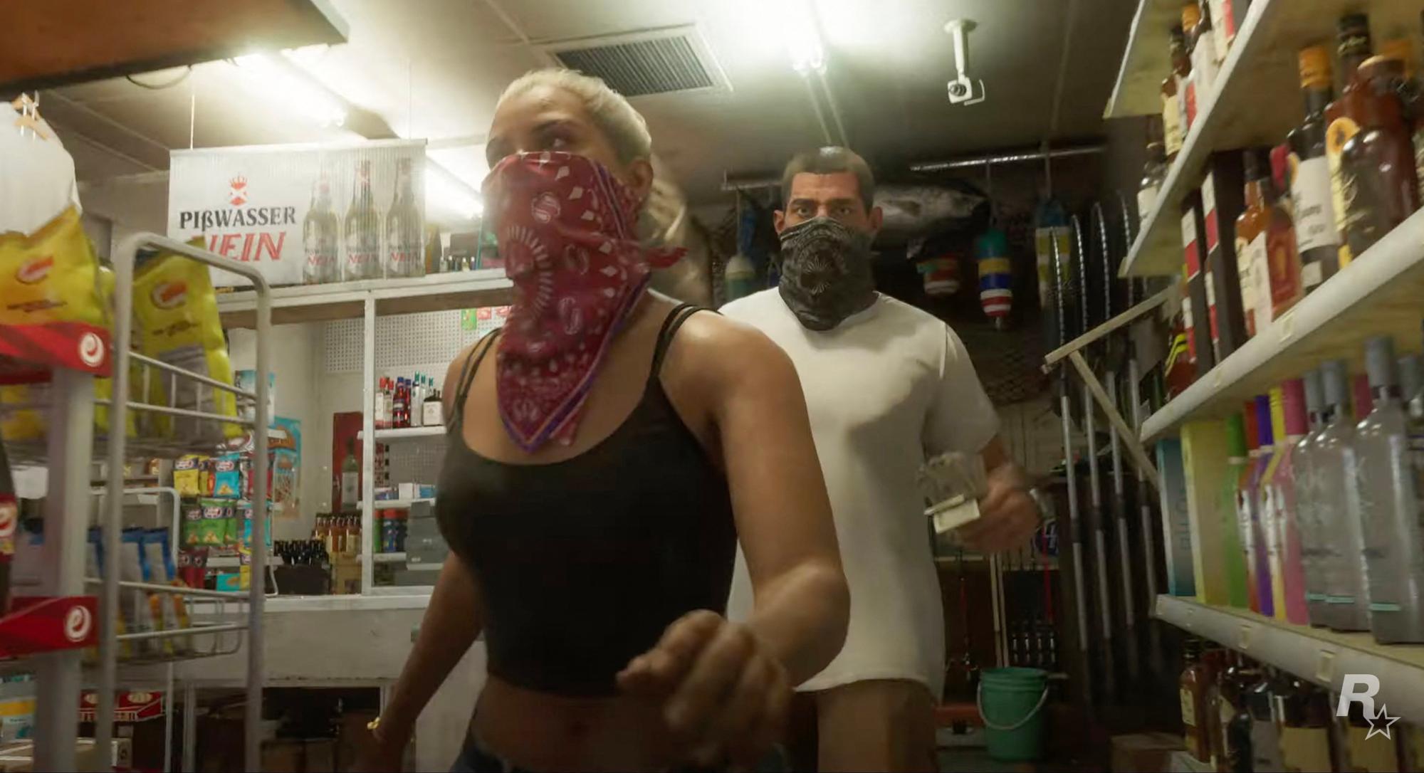 This handout courtesy of Rockstar Games taken on December 4, 2023 shows a video grab of the trailer of "Grand Theft Auto 6" video game. The first trailer for "Grand Theft Auto VI" was officially released ahead of schedule December 4, 2023 due to a leak, touting a 2025 release for the next chapter of the massively successful video game franchise. (Photo by Rockstar Games / AFP) / RESTRICTED TO EDITORIAL USE - MANDATORY CREDIT "AFP PHOTO / Rockstar Games" - NO MARKETING NO ADVERTISING CAMPAIGNS - DISTRIBUTED AS A SERVICE TO CLIENTS