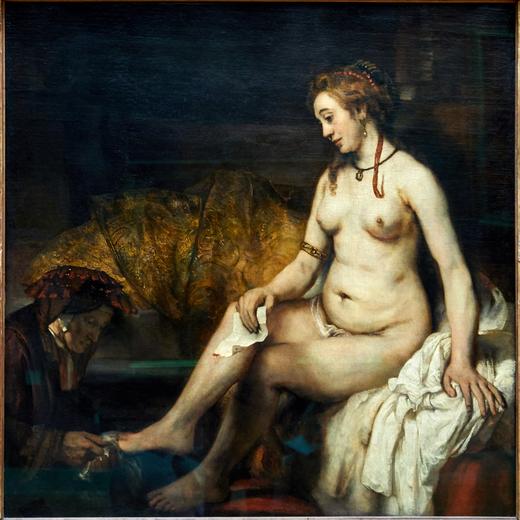 "Bathsheba at her Bath Holding King Davidâ€™s Letter"", 1654, Rembrandt Harmensz. van Rijn, dit Rembrandt, MusÃ©e du Louvre, Paris, France, Europe