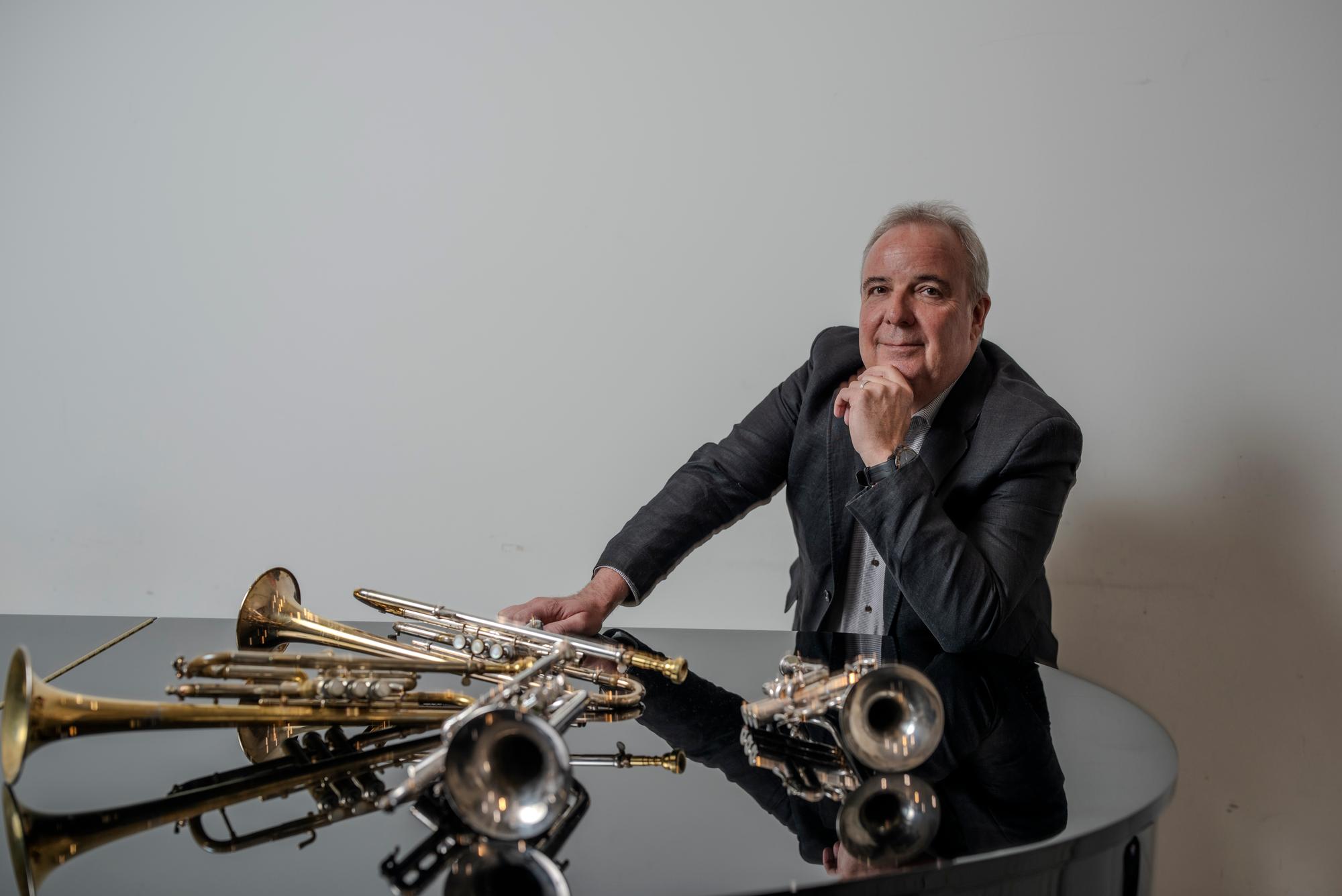 Gérad Métrailler, trompettiste à L'OSR. Genève. 11.12.2023. Eddy Mottaz / Le Temps