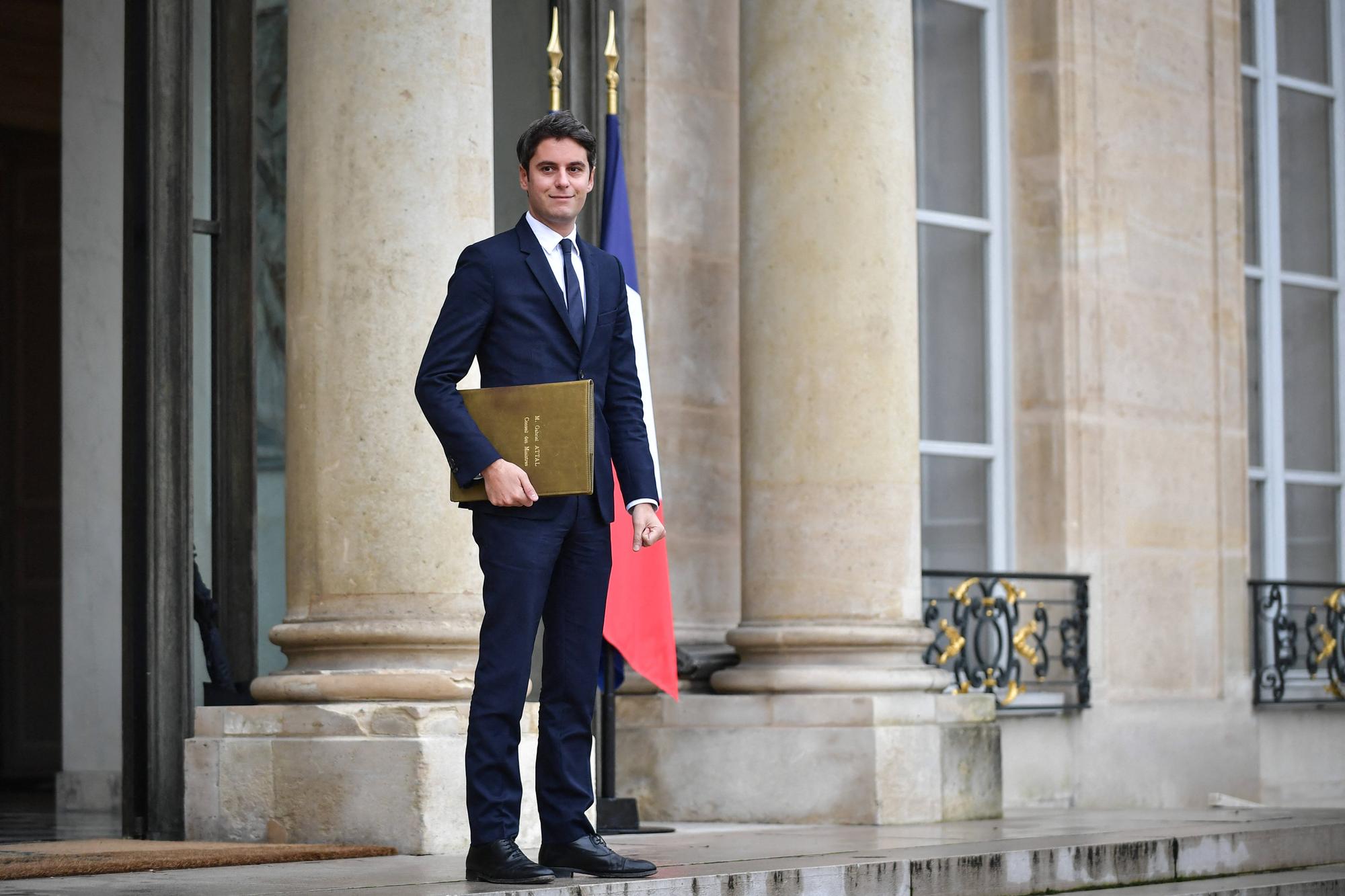 Gabriel Attal à l'Elysée en décembre.