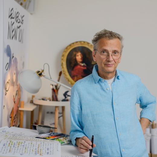 Fiami, dessinateur genevois. Genève. 23.11.2023. Eddy Mottaz / Le Temps