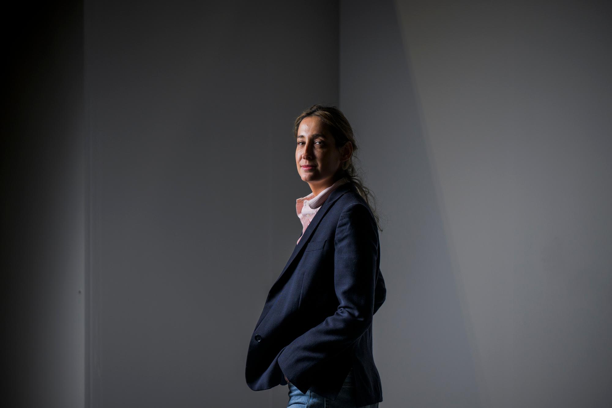 Charlotte Diwan, la responsable d'artgenève, à Palexpo le 11 janvier 2024. .