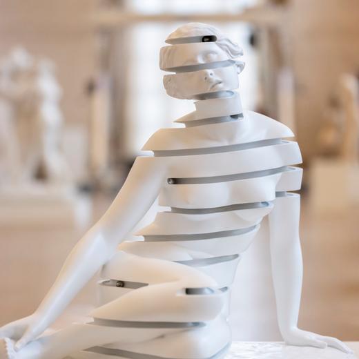 Montage de l'exposition de Wim Delvoye au MAH "L'ordre des choses"