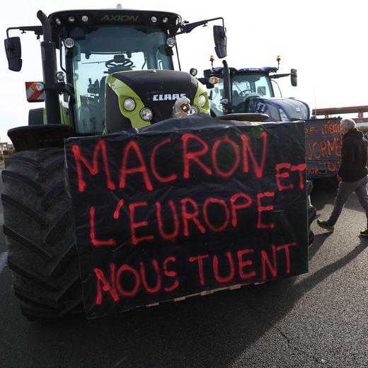 Un blocage au sud de Paris le 29 janvier.