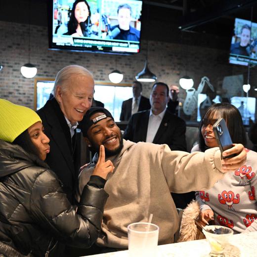 Le président Joe Biden en campagne dans le Michigan, le 1er février 2024.