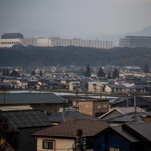 A general view shows the new semiconductor plant by Japan Advanced Semiconductor Manufacturing Company (JASM), a subsidiary of Taiwan's chip giant TSMC (Taiwan Semiconductor Manufacturing Company), in Kikuyo of the Kikuchi district, Kumamoto prefecture on February 14, 2024. (Photo by Philip FONG / AFP)