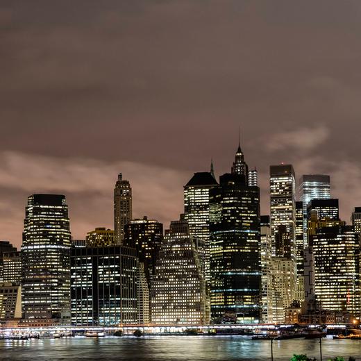 Lower Manhattan skyline seen from Brooklyn New York, New York, United States CR_YECJHG210902-824678-01